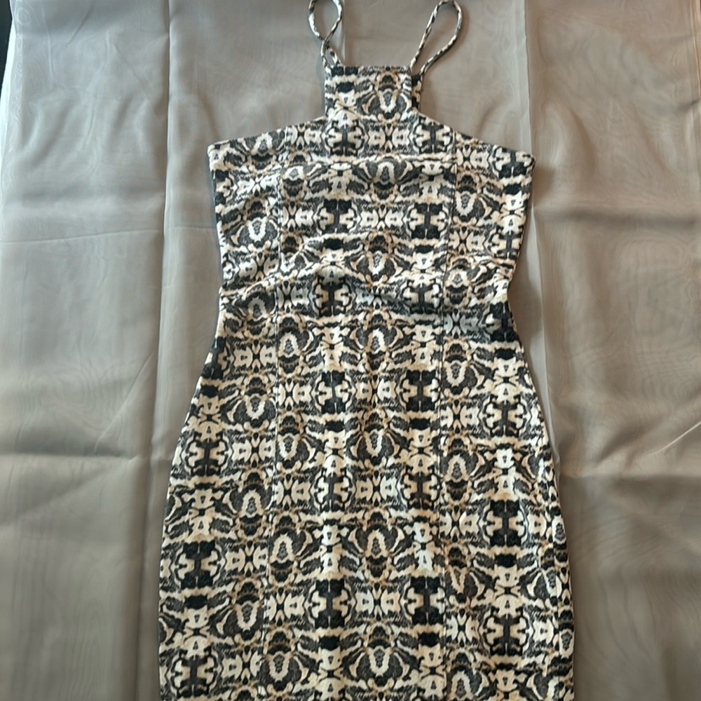 Express Asymmetrical Bodycon Midi Dress